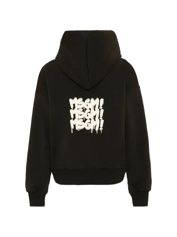MSGM Kids スウェットパーカー | ブラック | FARFETCH JP