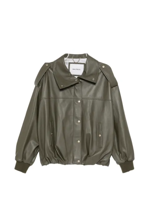Halfboy buttoned leather jacket