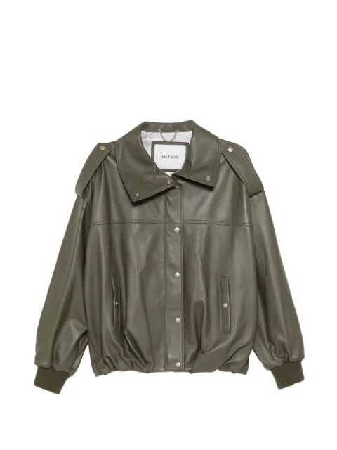 Halfboy buttoned leather jacket