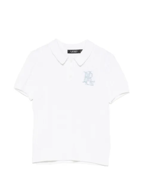 Lauren Ralph Lauren cable-knit logo-embroidered T-shirt