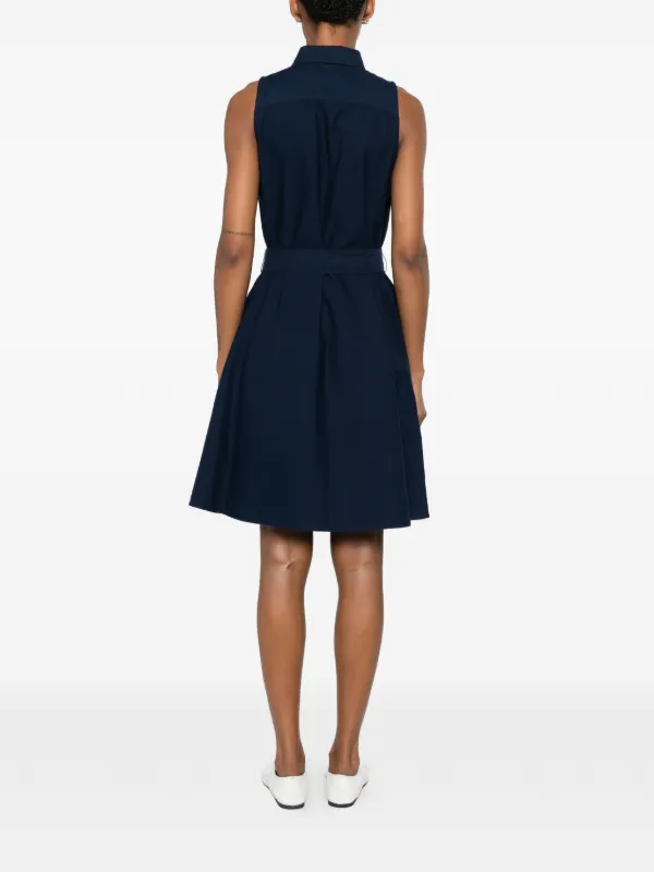 ralph lauren drop waist shirt dress Flowy Maxi Dress in Blue Denim Ocean Blue / 2XL main image 1