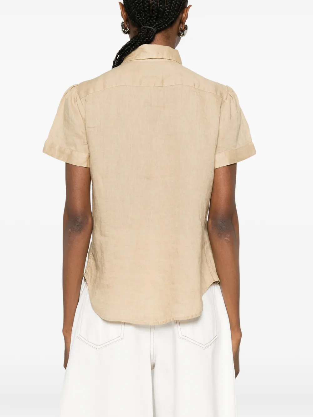 Polo Ralph Lauren Overhemd met geborduurd logo Beige