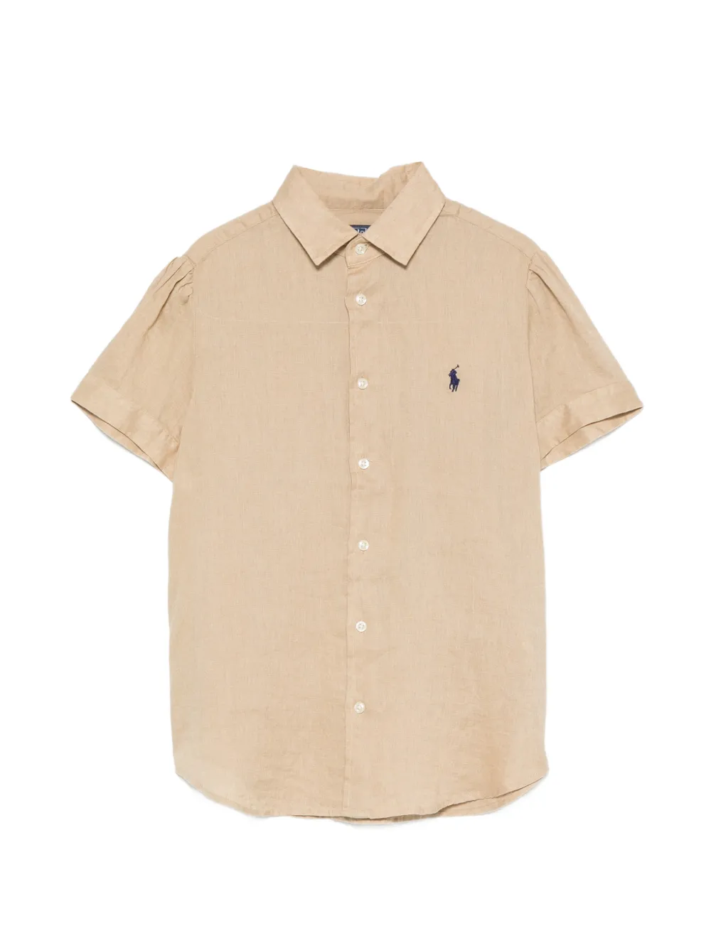 Polo Ralph Lauren embroidered-logo short-sleeve shirt - Toni neutri