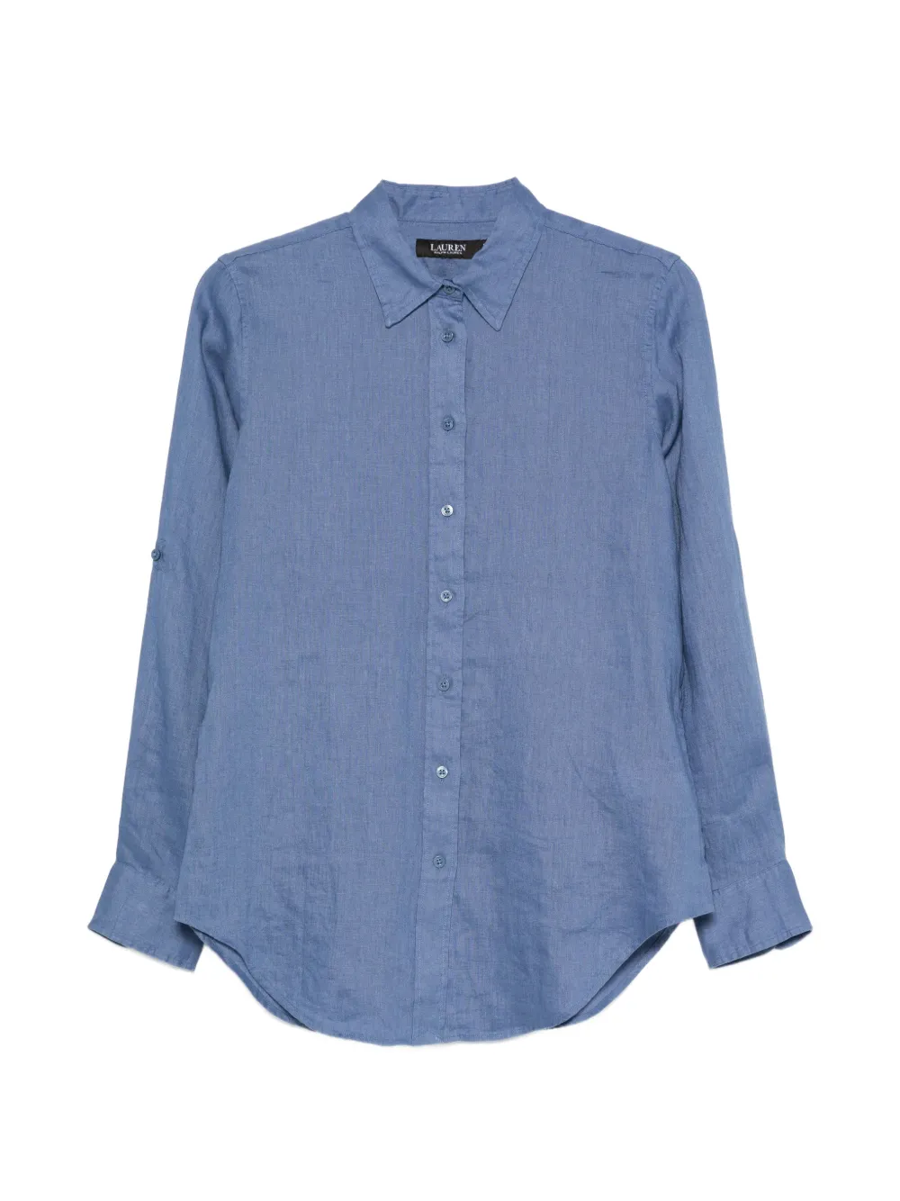 Lauren Ralph Lauren linen long-sleeve shirt - Blau