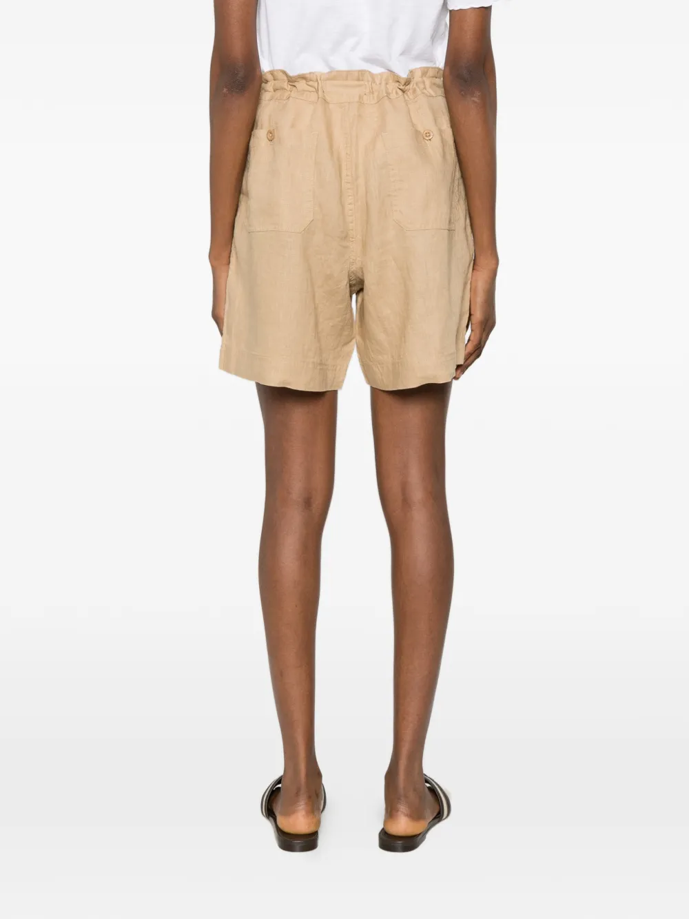 Lauren Ralph Lauren Zwembroek met trekkoordtaille en opgestikte zak Beige