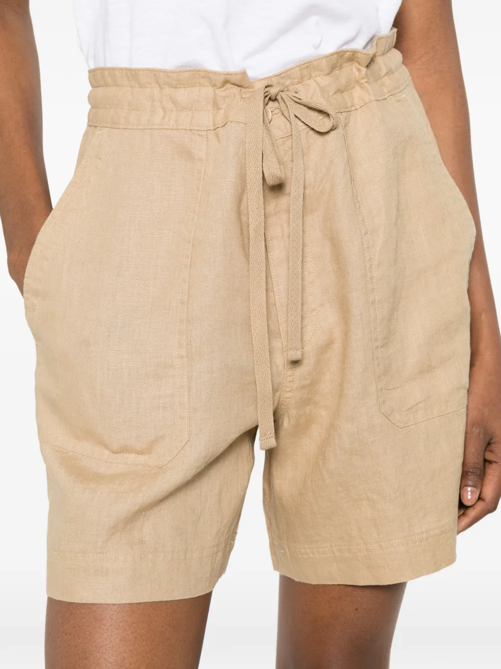 Lauren Ralph Lauren Zwembroek met trekkoordtaille en opgestikte zak Beige