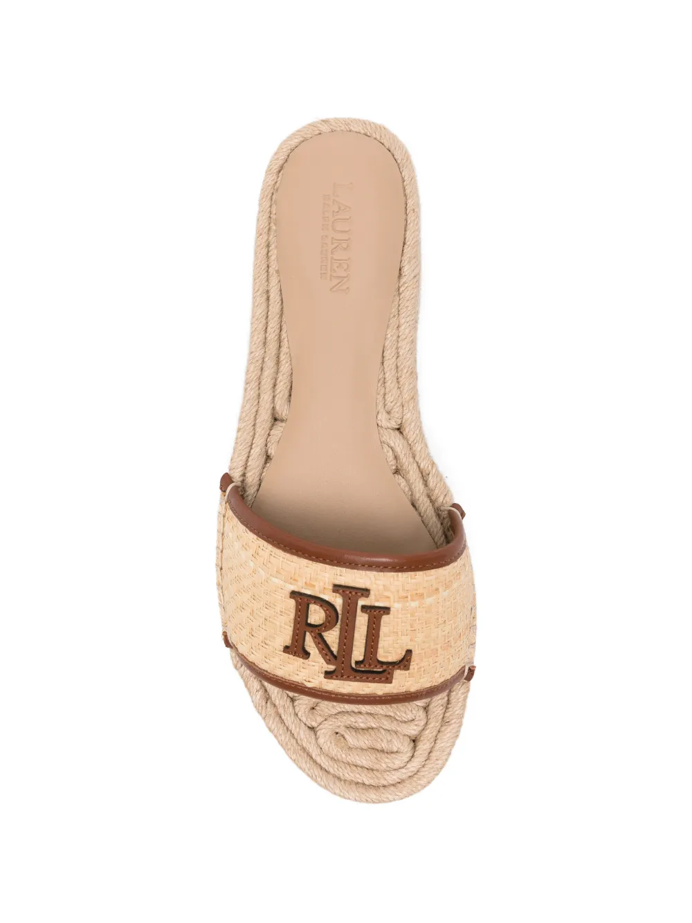 Lauren Ralph Lauren Polly logo-patch espadrilles Beige