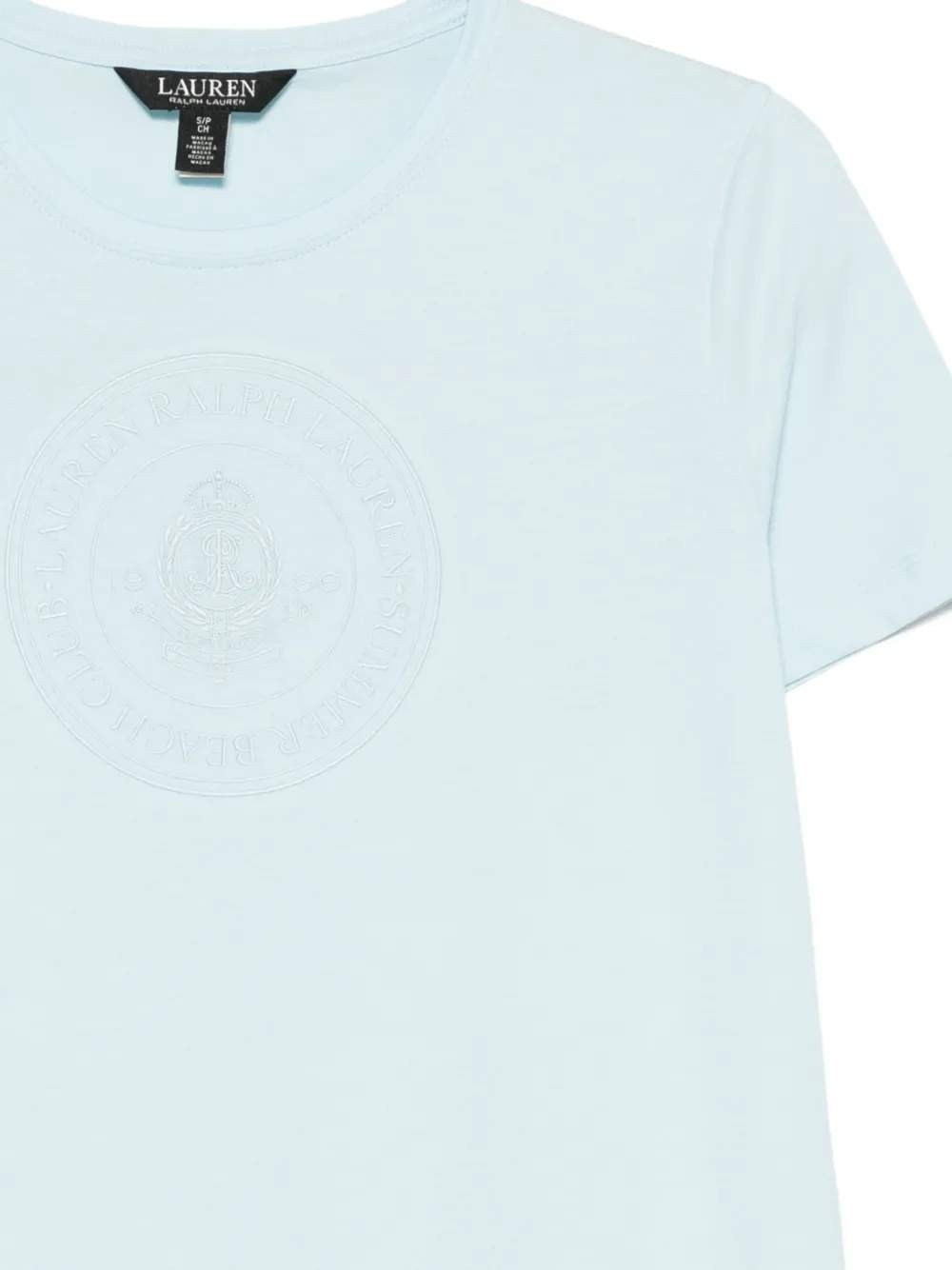 Lauren Ralph Lauren T-shirt met geborduurd logo Blauw