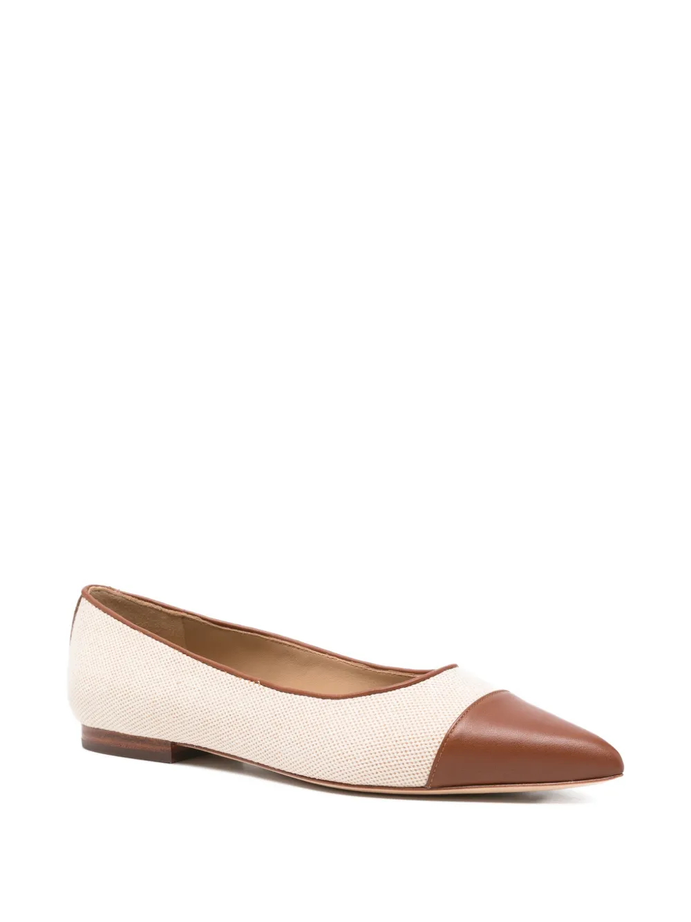 Lauren Ralph Lauren Londyn cap-toe ballet flats Beige