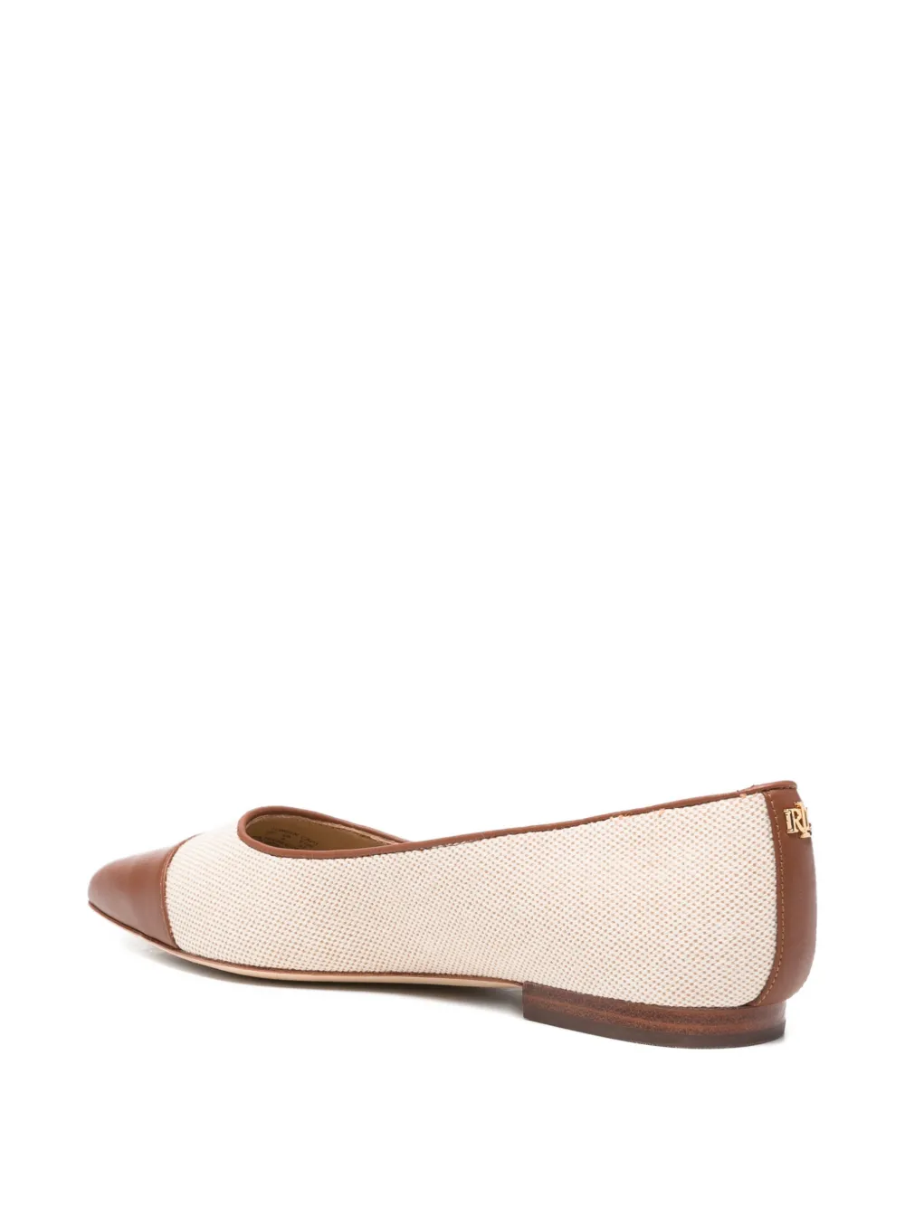 Lauren Ralph Lauren Londyn cap-toe ballet flats Beige