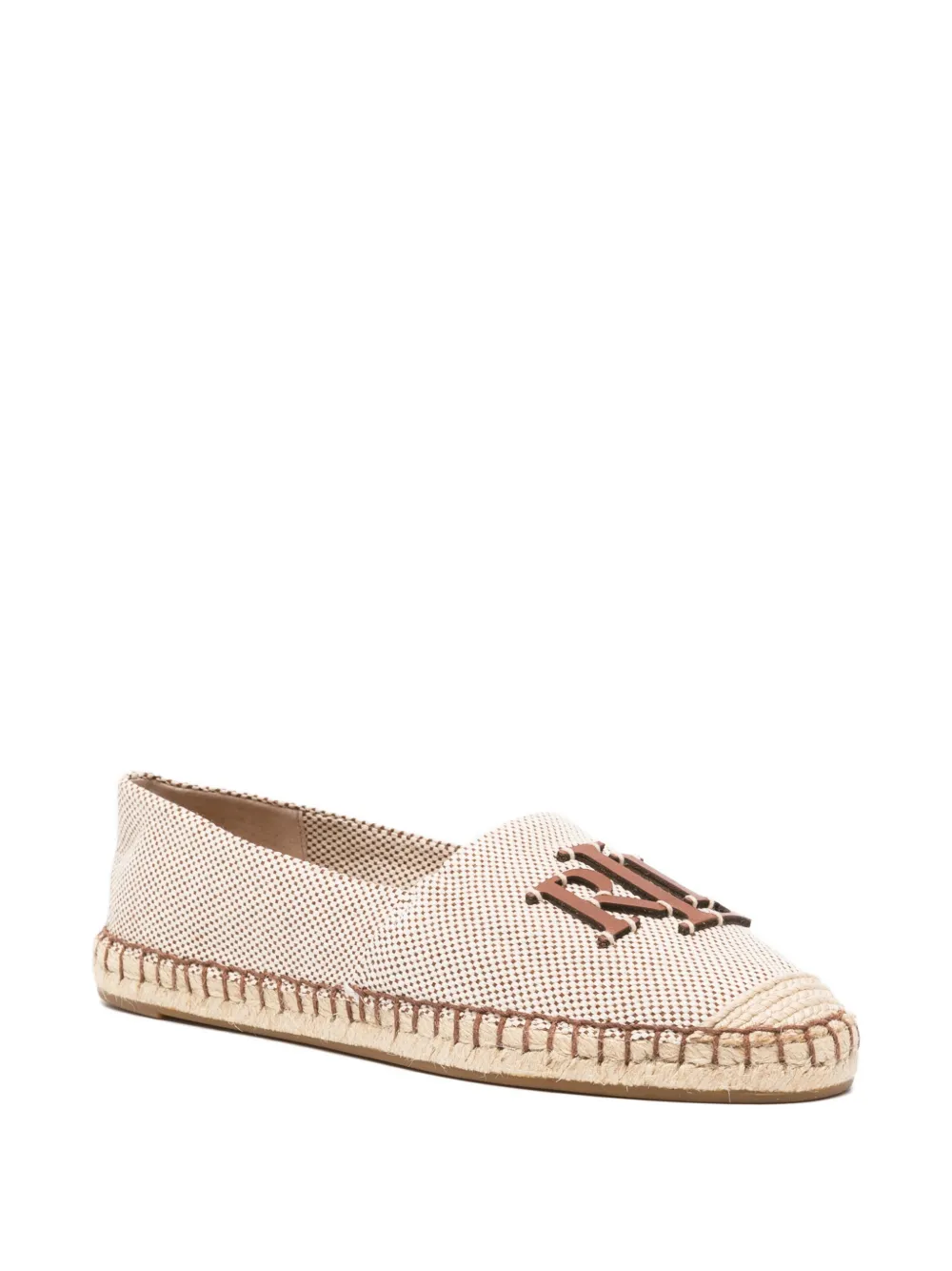 Lauren Ralph Lauren Cameryn logo-patch espadrilles Beige