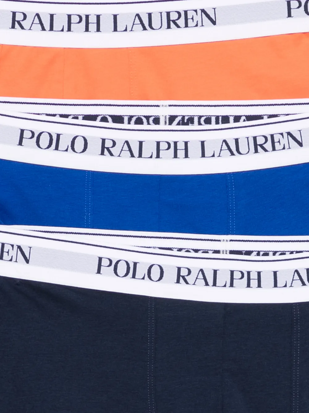  Polo Ralph Lauren Logo-waistband Boxers Set Of Three - Orange 