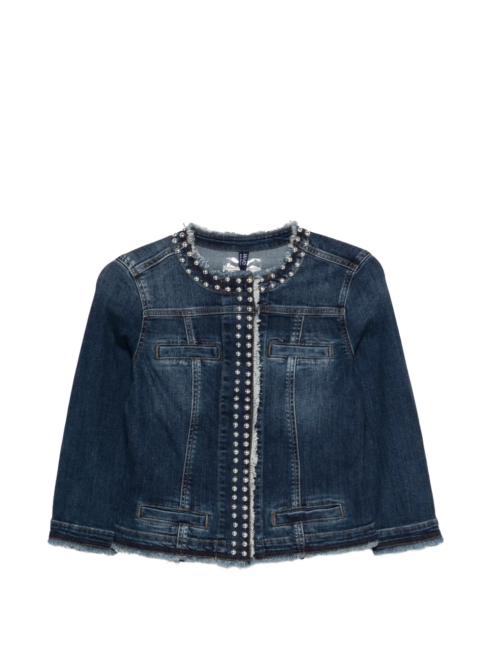 LIU JO beaded fringed jacket - Blu