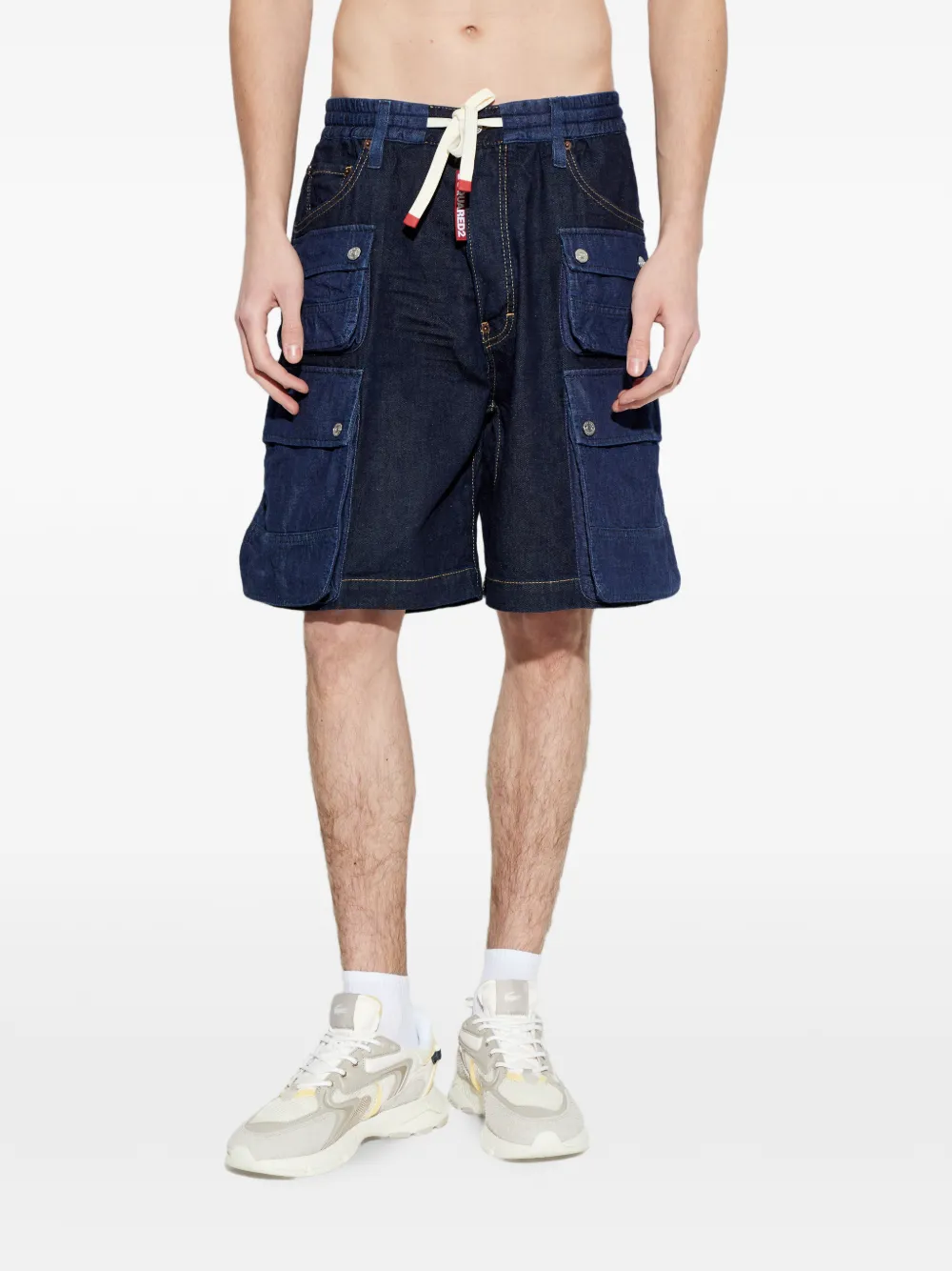  Dsquared2 Denim Cargo Shorts - Blue 