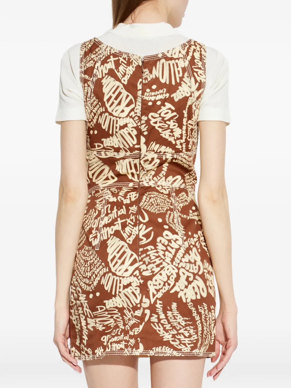 DSQUARED2 Mini-jurk met V-hals Bruin