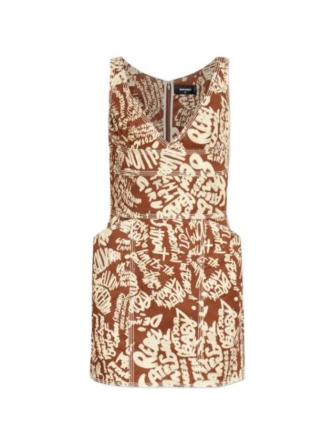 DSQUARED2 V-neck mini dress