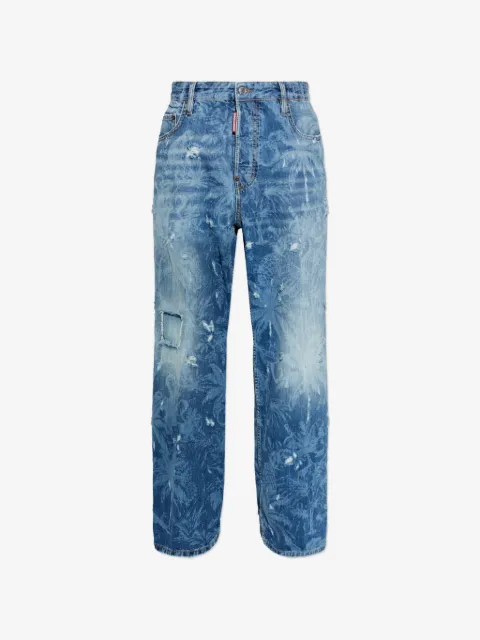 DSQUARED2 jeans con palmeras estampadas