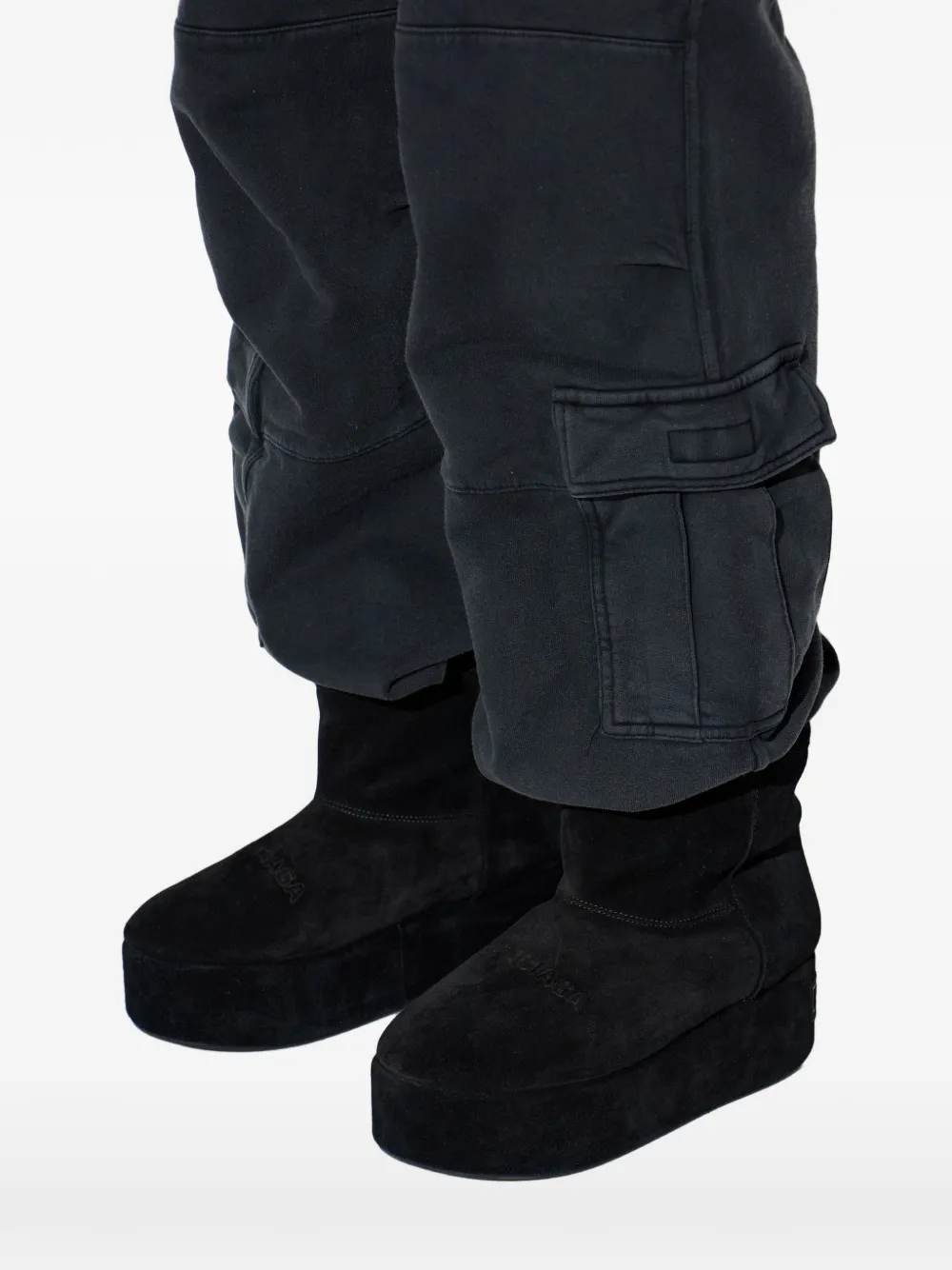 Balenciaga Alaska laarzen met plateauzool Zwart