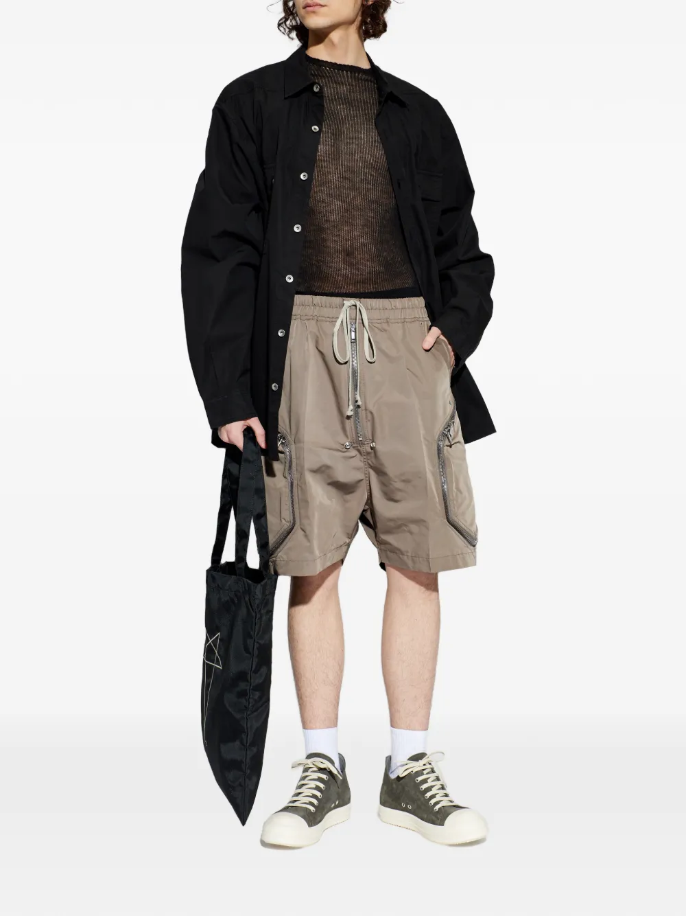 Rick Owens DRKSHDW Katoenen overhemd Zwart