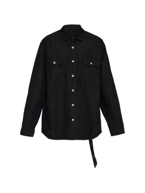 Rick Owens DRKSHDW camisa de algodón con botones