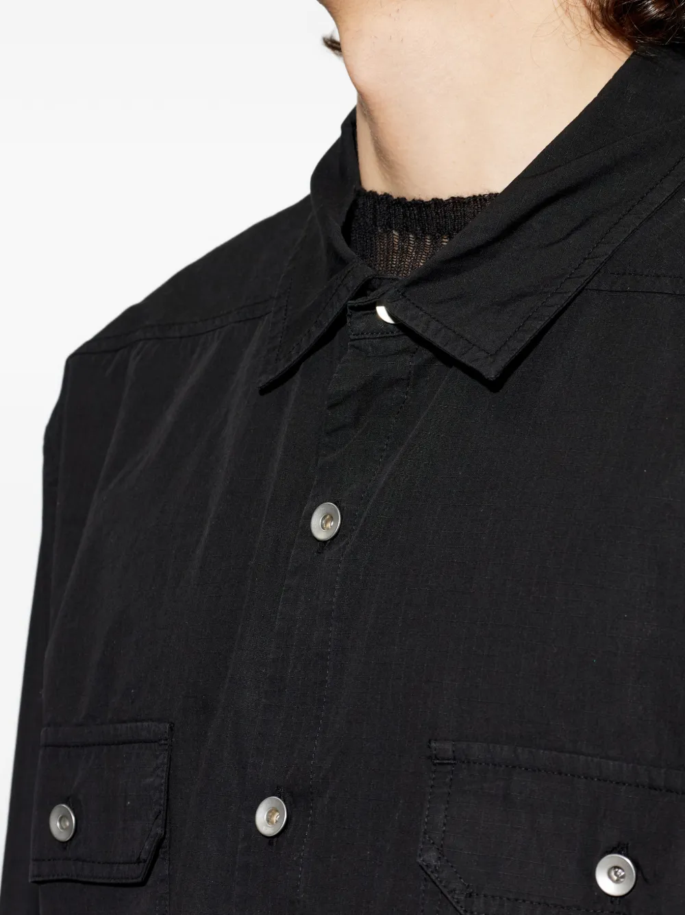 Rick Owens DRKSHDW Katoenen overhemd Zwart