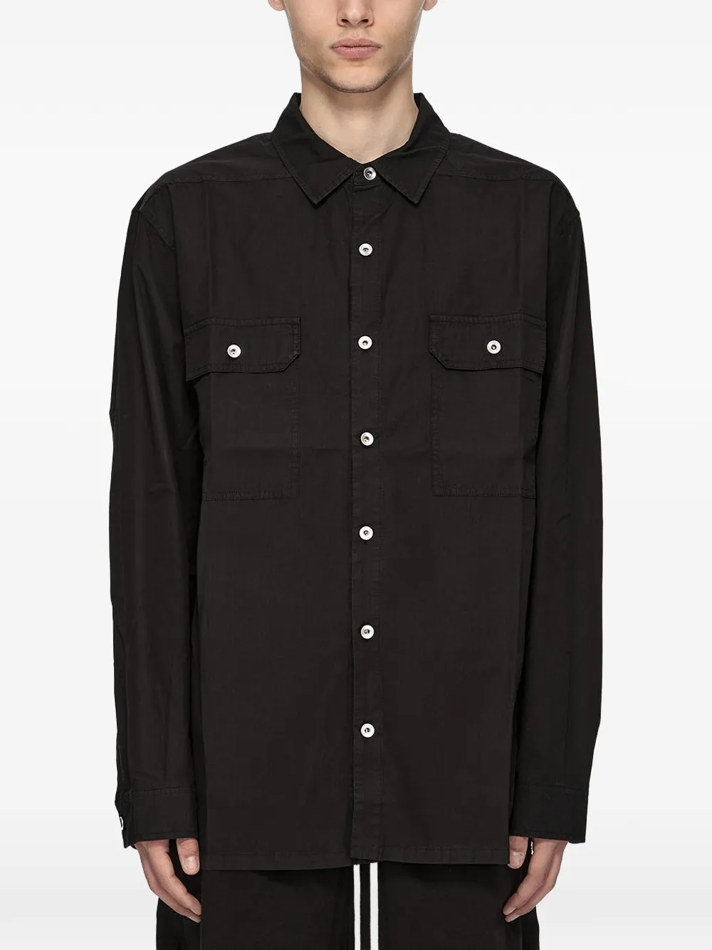 Rick Owens DRKSHDW Katoenen overhemd Zwart
