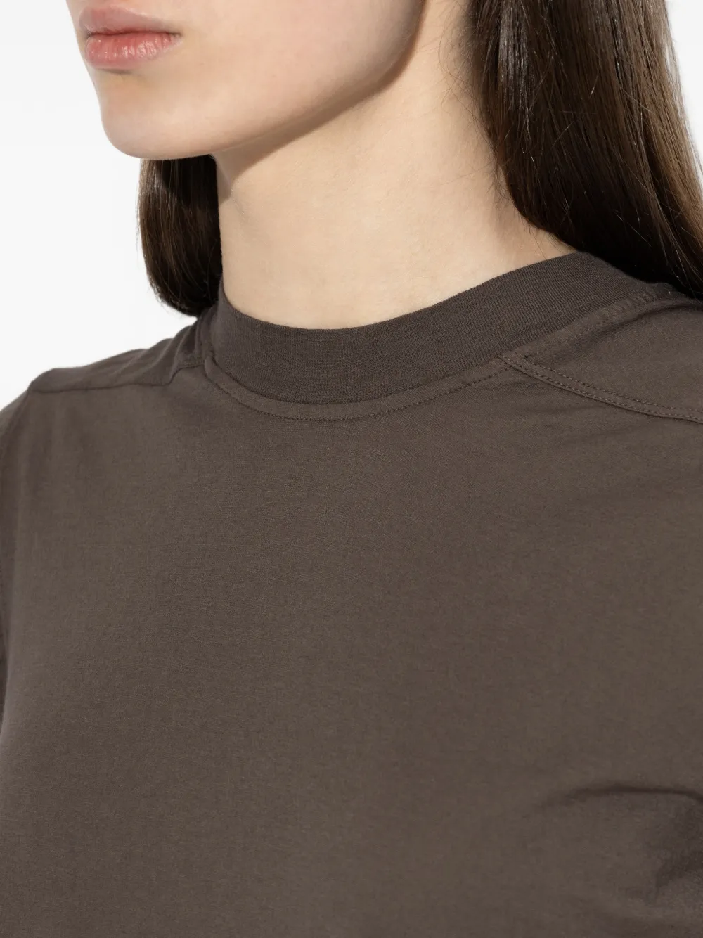 Rick Owens DRKSHDW Cropped T-shirt Bruin