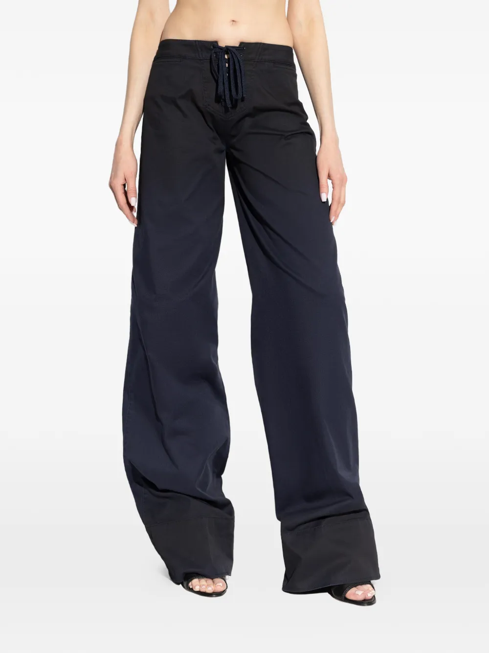 Dsquared2 Buttoned-detail Drawstring Trousers - Blue 