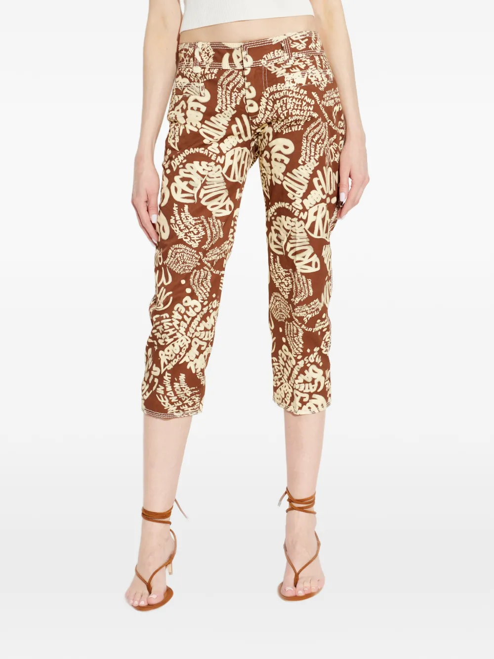  Dsquared2 Text-print Trousers - Brown 