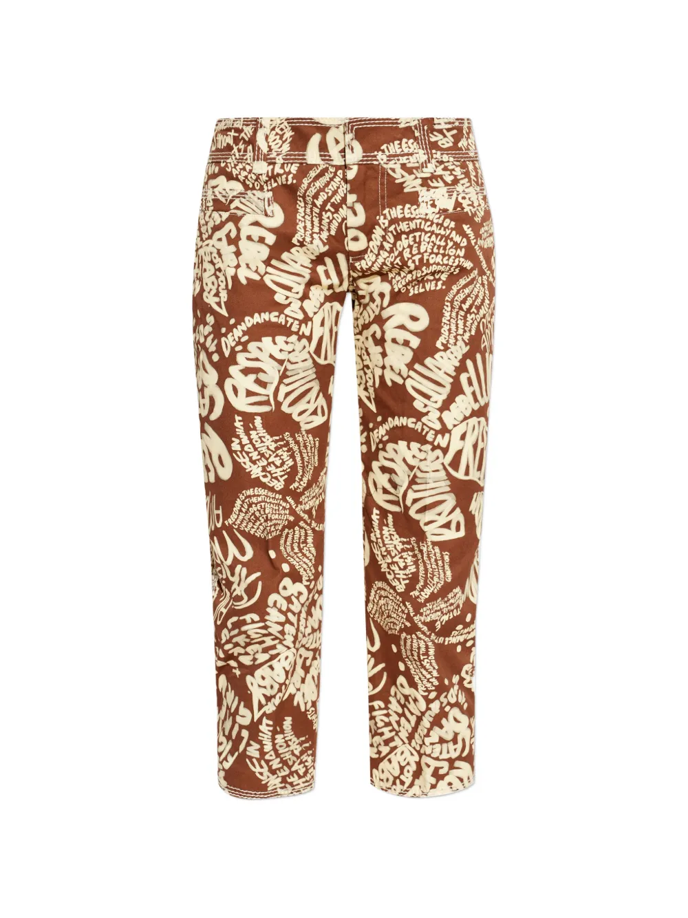 DSQUARED2 text-print trousers - Marrone