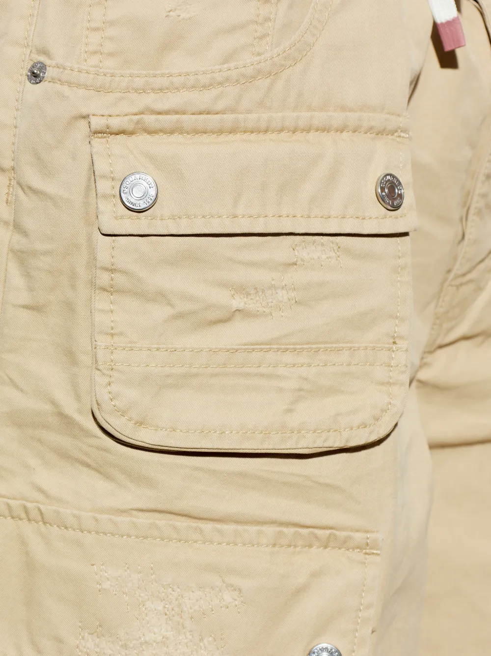 Multi-Pocket Drawstring Shorts