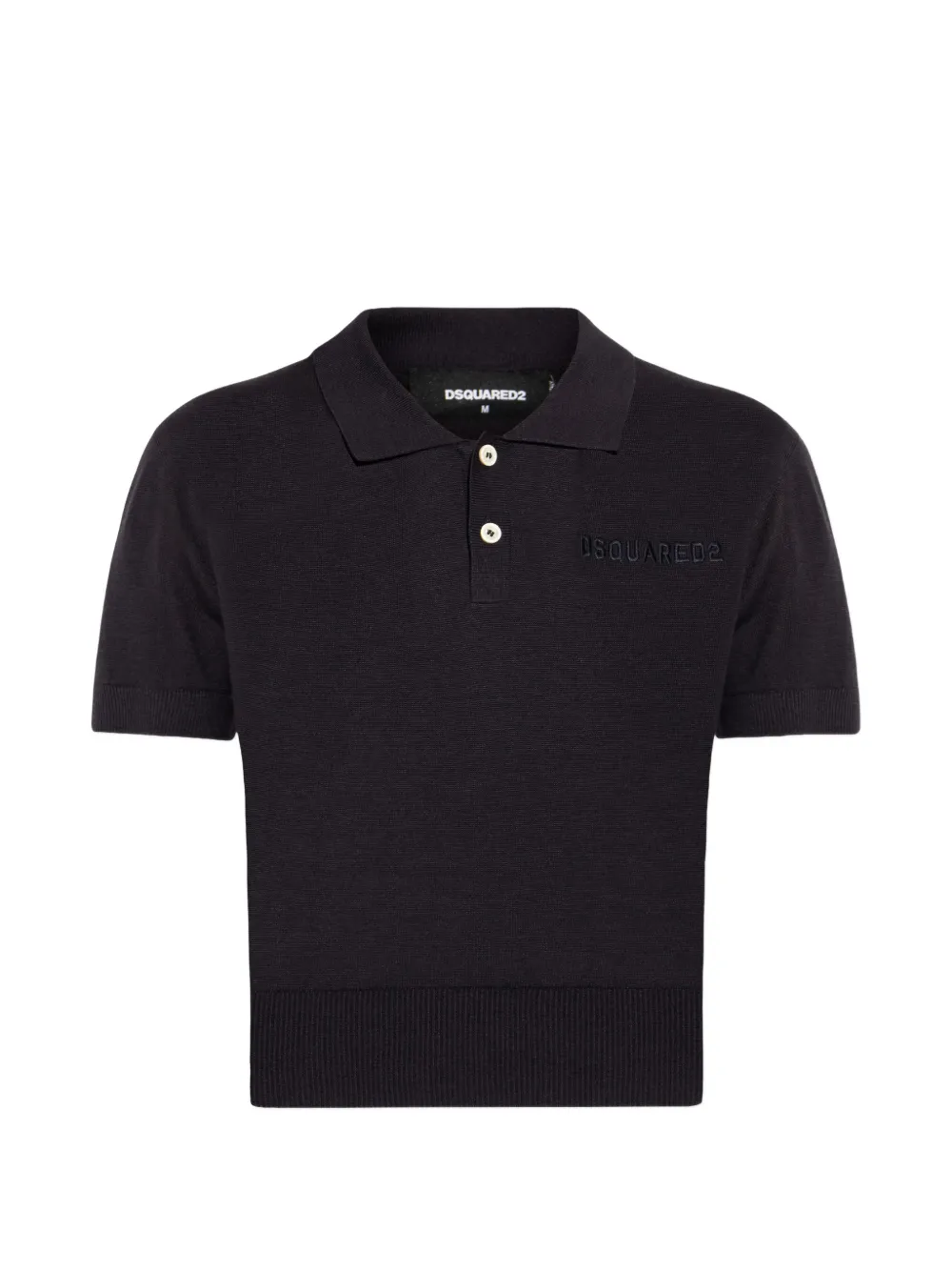 DSQUARED2 buttoned polo shirt - Nero