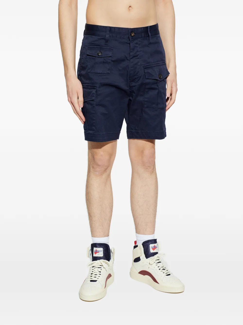 DSQUARED2 Cargo shorts met knopen Blauw