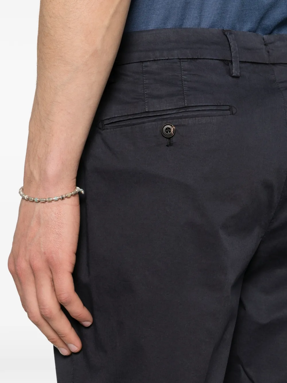 Corneliani Shorts met manchetten Blauw