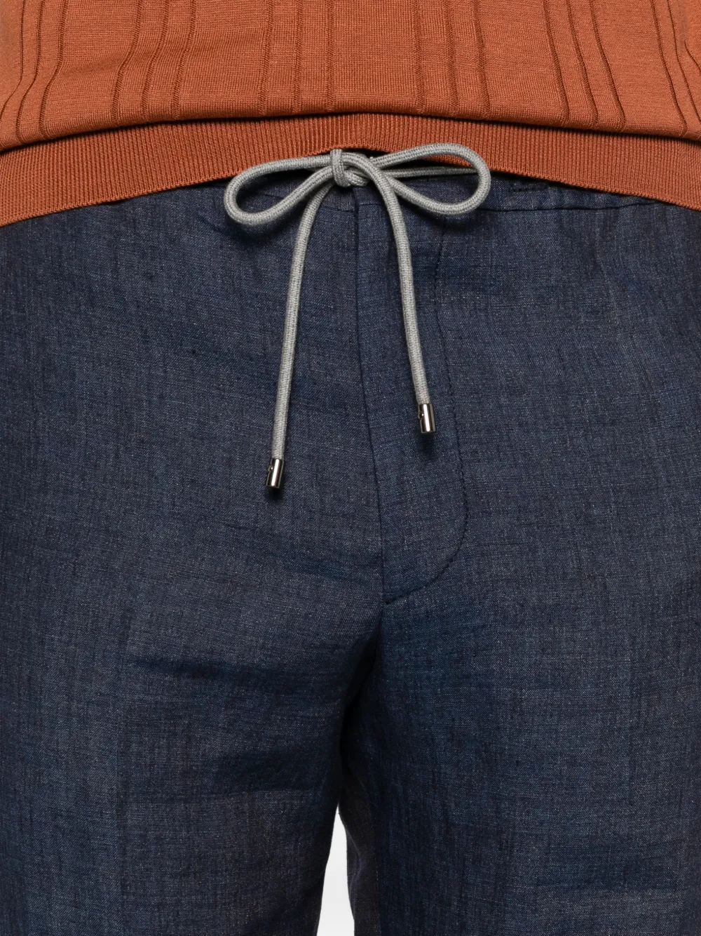 Corneliani Broek met trekkoord Blauw
