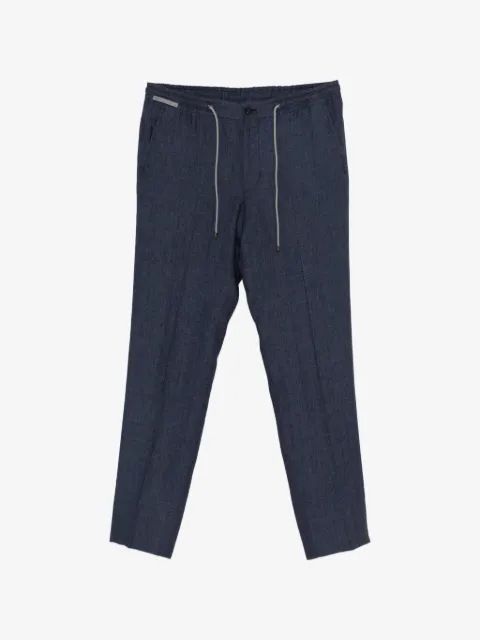 Corneliani pantalones con cordones en la pretina