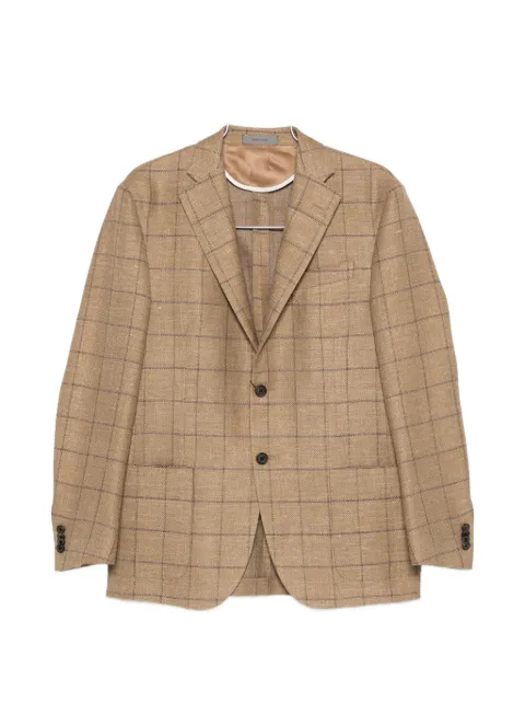 Corneliani checked button jacket