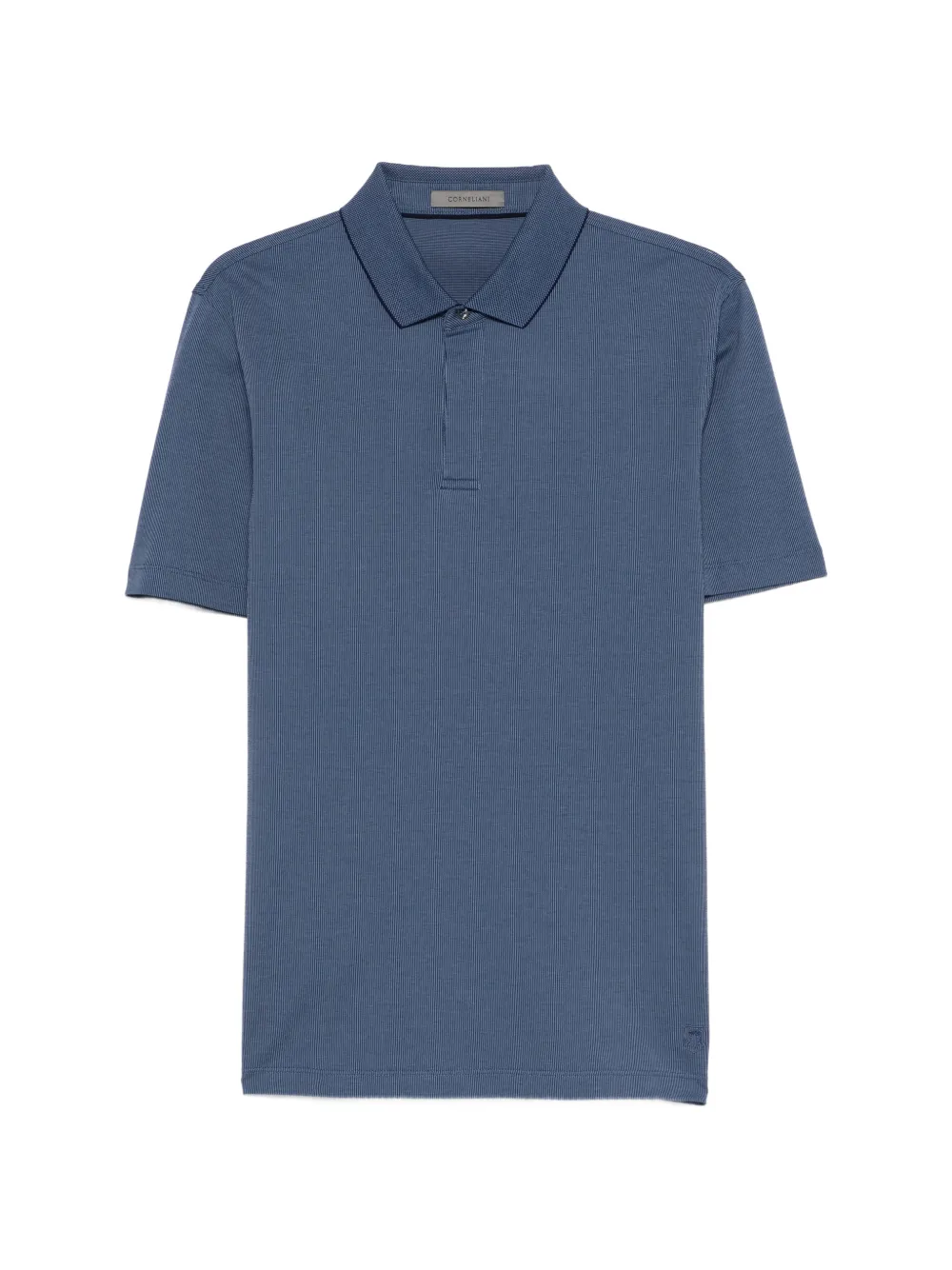 Corneliani piqué polo shirt - Blu