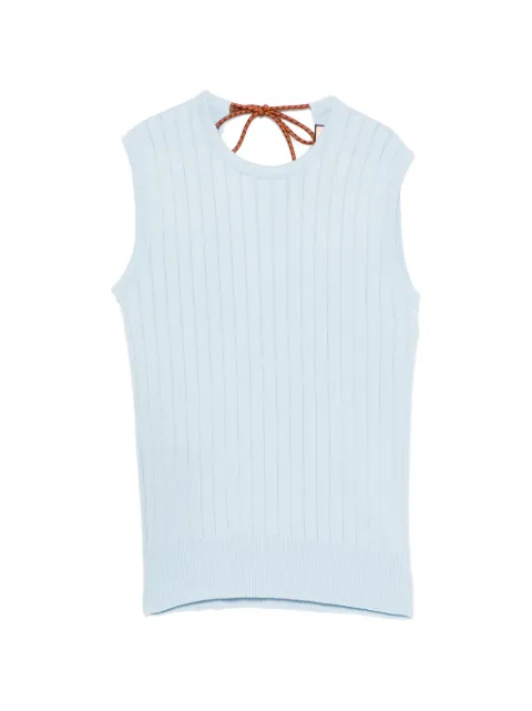 Plan C suéter tejido de canalé Coulisse