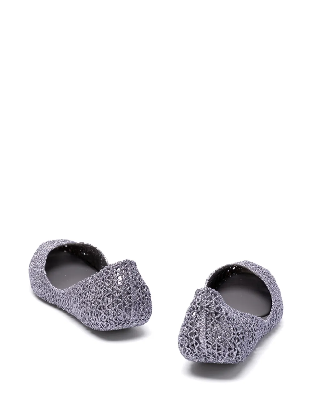 Melissa Ballerina's met glitter en uitgesneden details Grijs