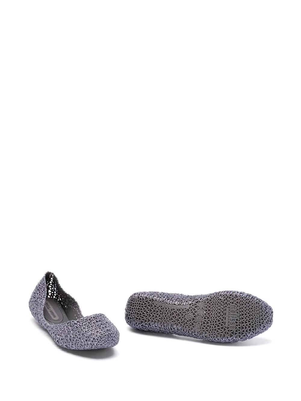 Melissa Ballerina's met glitter en uitgesneden details Grijs
