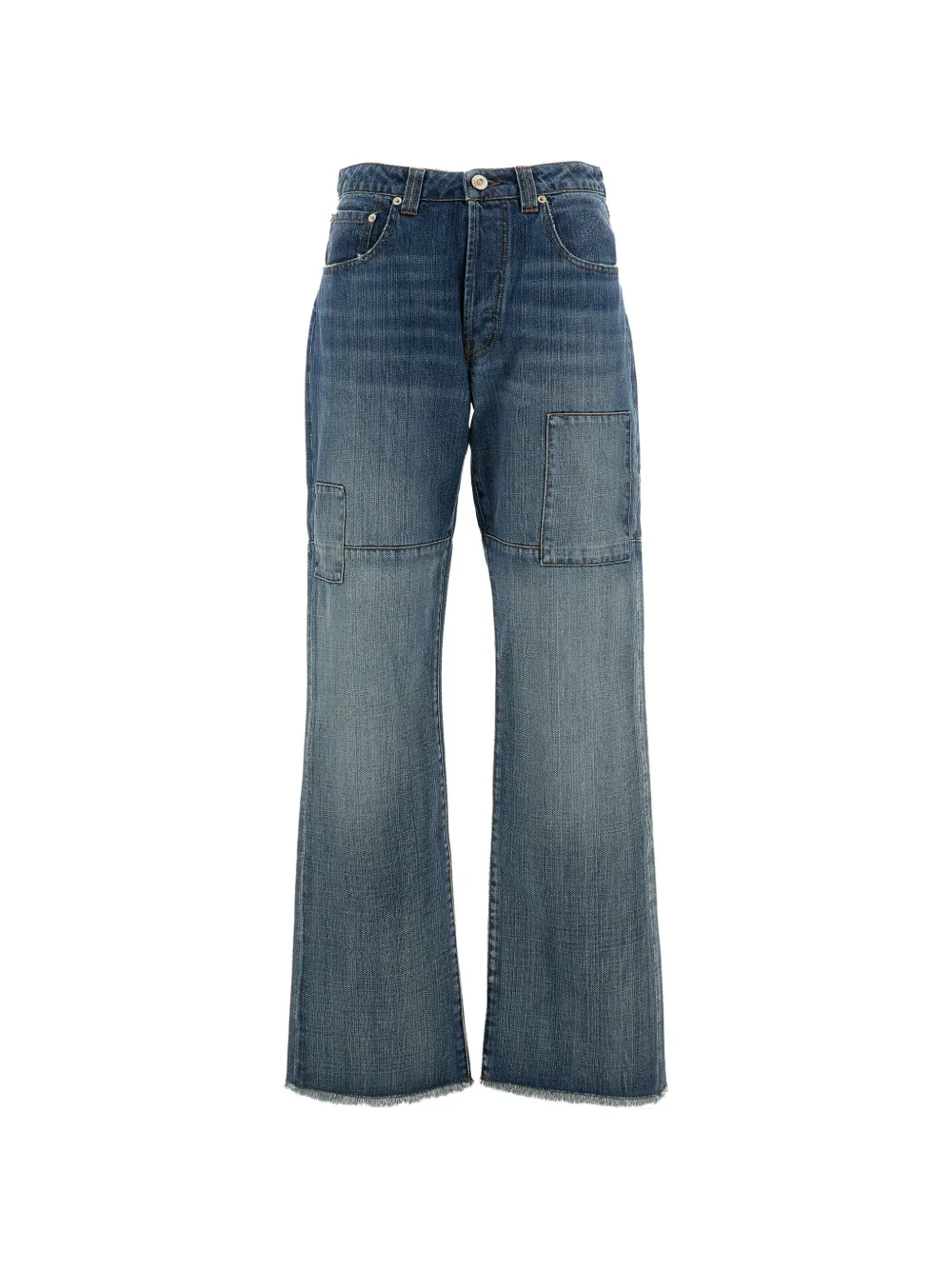Wales Bonner panelled jeans - Blu