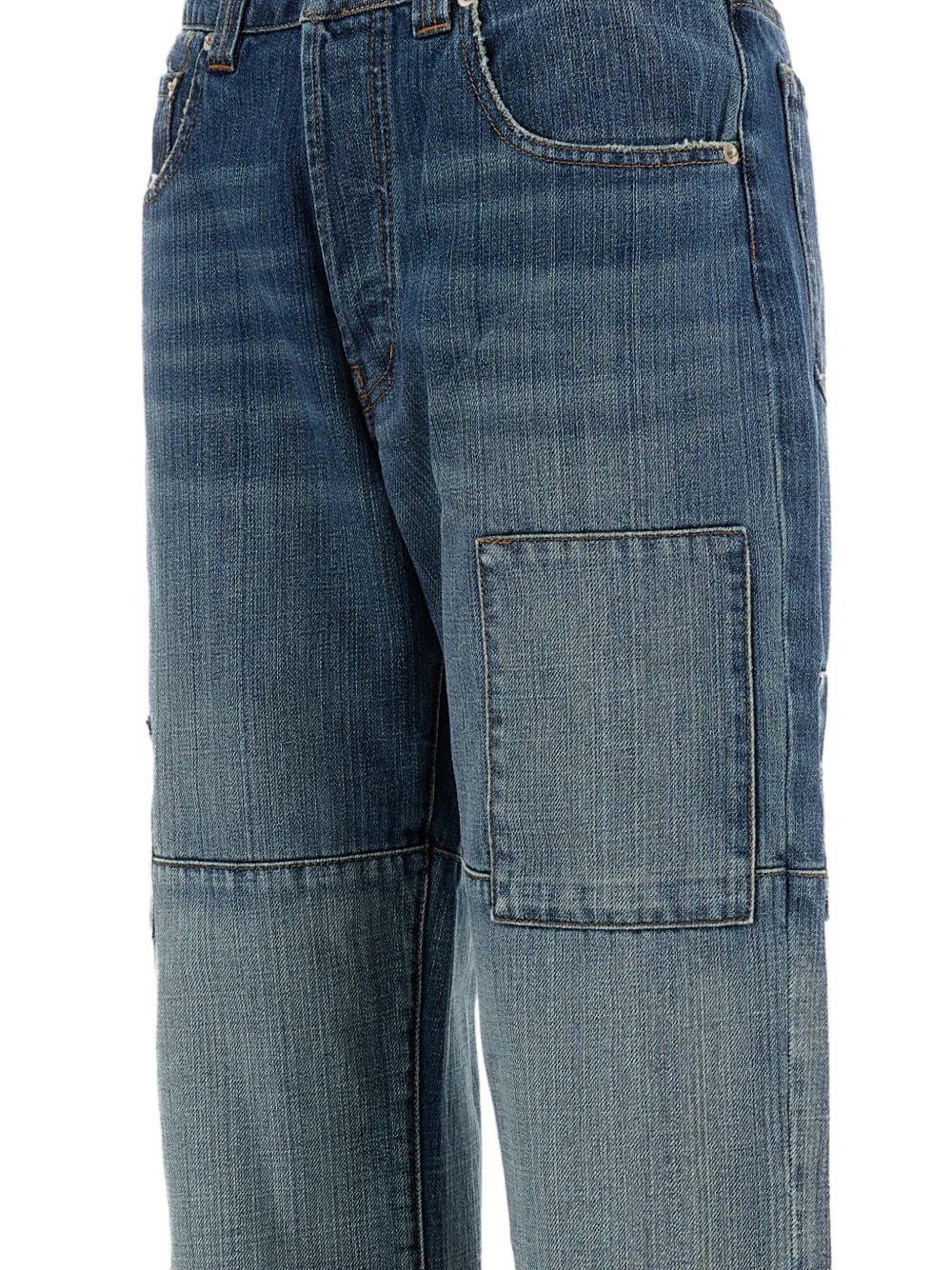  Wales Bonner Panelled Jeans - Azul 