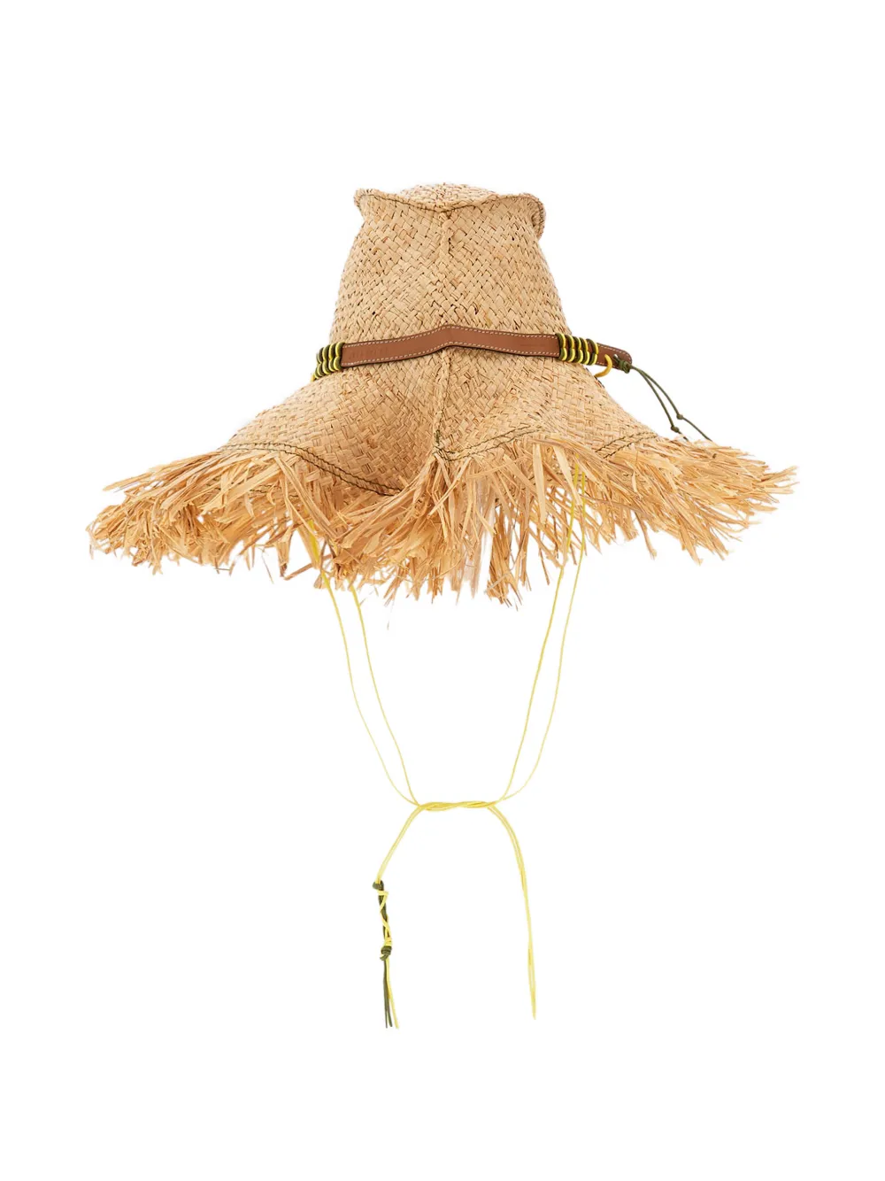  Cuba Lab X Patrizia Fabri Fringed Sun Hat - Neutrals 