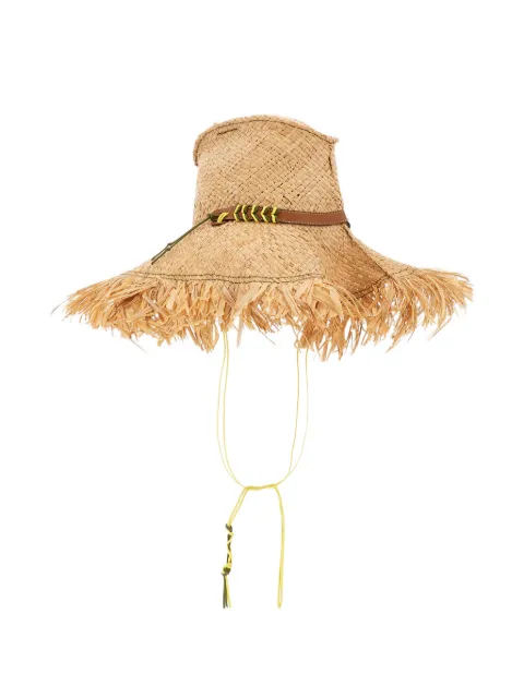 CUBA LAB x Patrizia Fabri fringed sun hat
