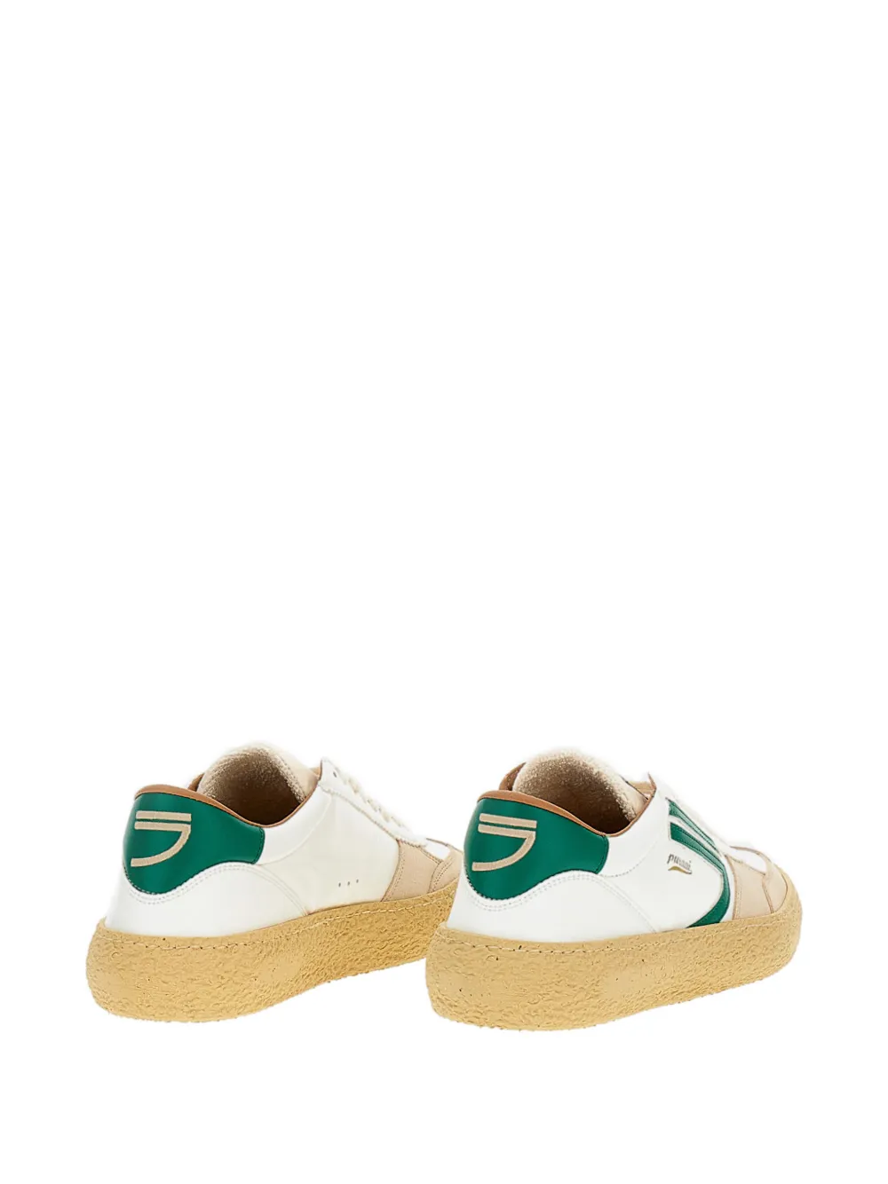 Puraai stripe-detail lace-up sneakers Beige