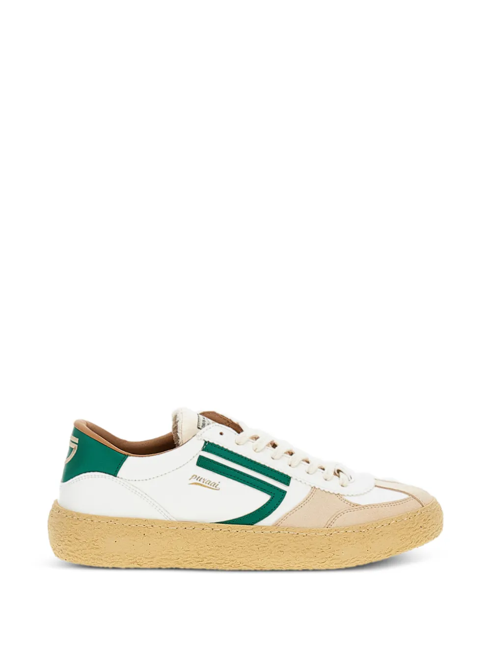 Puraai stripe-detail lace-up sneakers - Toni neutri
