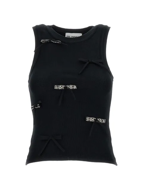 DES PHEMMES bow-embellished top