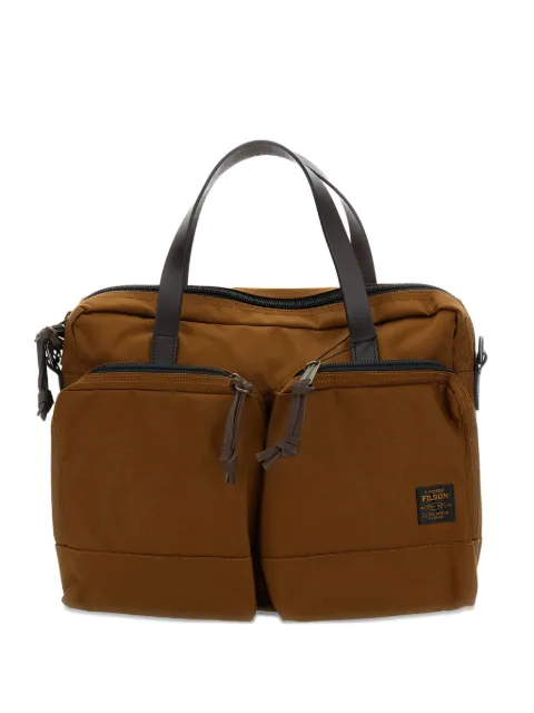 Filson flap strap cotton twill shoulder bag