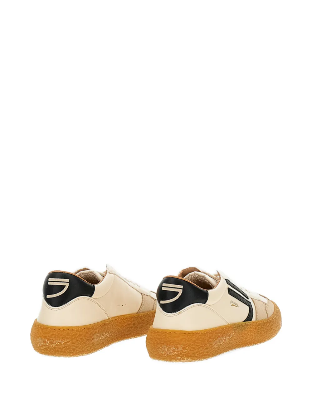 Puraai Vintage lace-up sneakers Beige